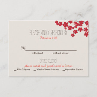 Convite para Casamento Chinês de Felicidade Dupla