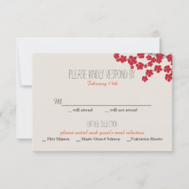 Convite para Casamento Chinês de Felicidade Dupla 