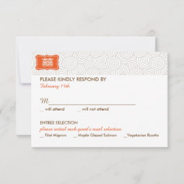 Convite para Casamento Chinês de Felicidade Dupla 