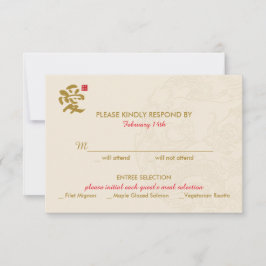 Convite para Casamento Chinês - RSVP