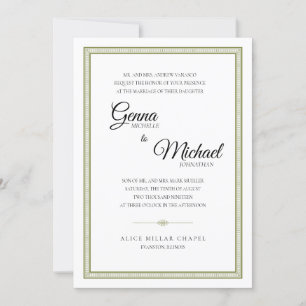 Convite para Casamento Clássico de Fronteira