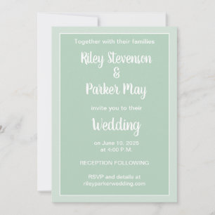 Convite Para Casamento Com Duas Toneladas De Verde