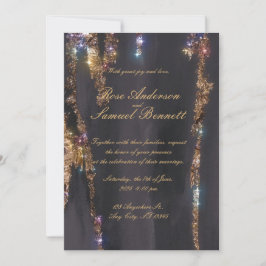 Convite para Casamento com Largura Negra