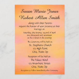 Convite para Casamento com Várias Colunas