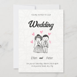 Convite para casamento criativo