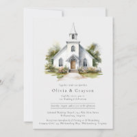Convite para Casamento Cristão da Capela de Aquare