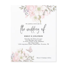 Convite para casamento da Borboleta Magnolia de Or