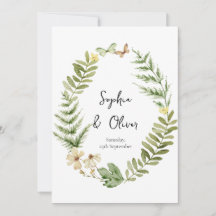 Convite para Casamento da Borboleta Romântica de F