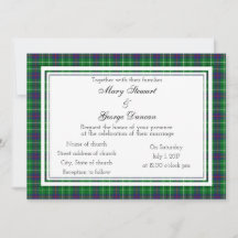 Convite para Casamento da Escócia Duncan
