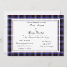 Convite para Casamento da Escócia Dunlap