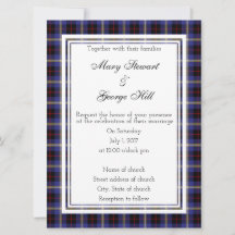 Convite para Casamento da Escócia Hill