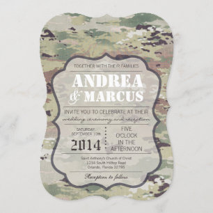 Convite para Casamento da Força Aérea do Exército 