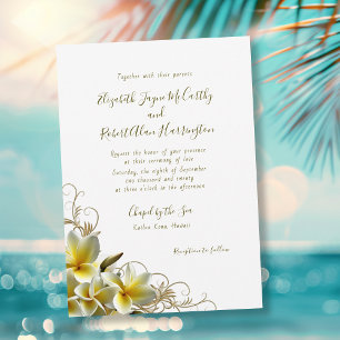 Convite para Casamento da Ilha Personalizada de Pl