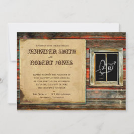 Convite Para Casamento Da Janela Do Coração Da Mad