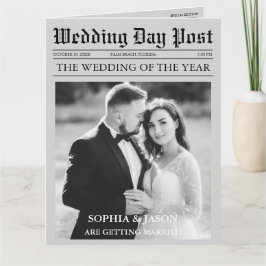 Convite para casamento da Linha do tempo e do prog