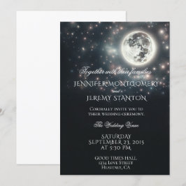 Convite para casamento da Lua Starry Night
