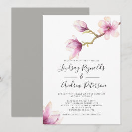 Convite para Casamento da Magnolia Moderna