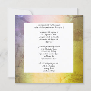 Convite para casamento da Nature Strip