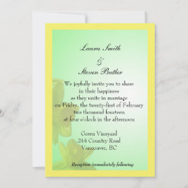 convite para casamento da noiva e do noivo, flores