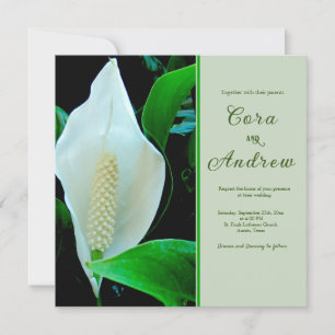 Convite para Casamento da Peace Lily