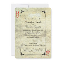 Convite para Casamento da Rainha dos Corações