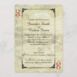 Convite para Casamento da Rainha dos Corações