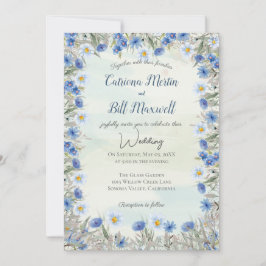Convite para Casamento de Acrílula de primavera Bl