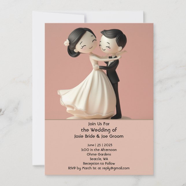 Convite para casamento de amor (Frente)