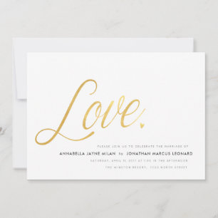 Convite para Casamento de Amor Moderno