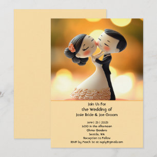 Convite para casamento de amor super fofo