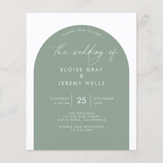 Convite para Casamento de Arch (Frente)