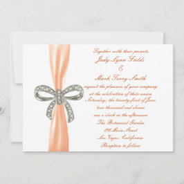 Convite para Casamento de Arco de Orange Diamond