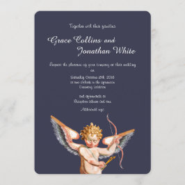 Convite Para Casamento De Arte Cupido Italiano