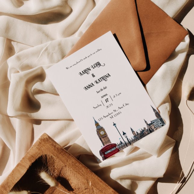 Convite para Casamento de Arte de Paris (Criador carregado)