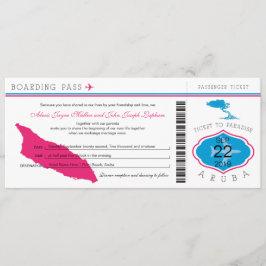 Convite para Casamento de Aruba