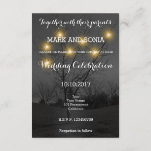 Convite para Casamento de Árvore