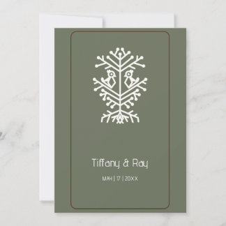 Convite para Casamento de Árvore da Vida