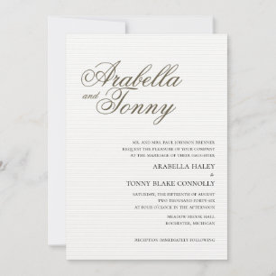 Convite para Casamento de Assuntos Elegantes