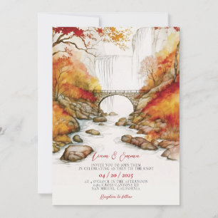 Convite para Casamento de Autumn Fall Autscape