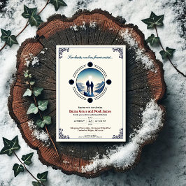 Convite para Casamento de Aventura Romântica de Mo