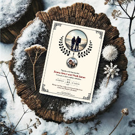 Convite para Casamento de Aventura Romântica de Mo