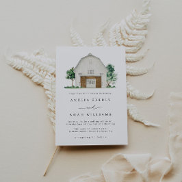 Convite para Casamento de Barn, Casamento Farmhous