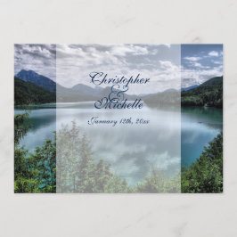 Convite para Casamento de Belo Lago Montanha