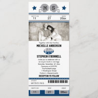 Convite Para Casamento De Bilhetes De Futebol