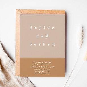 Convite para Casamento de Bloco de Cores Escamudo