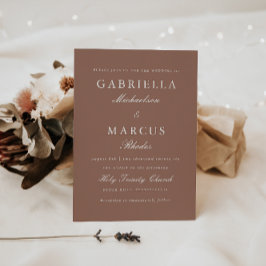 Convite para Casamento de Blush de Rosa moderno