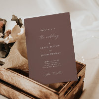 Convite para Casamento de Boho Dark