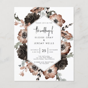 Convite para Casamento de Boho Gótico