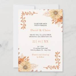 Convite Para Casamento De Bóho Selvagem De Whimsic