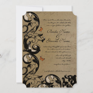 Convite Para Casamento De Borboletas